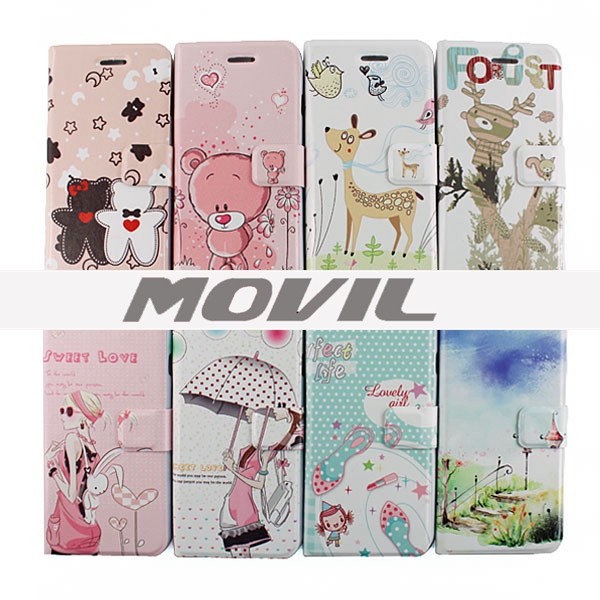 NP-2214 Tapa de cuero funda para Apple iPhone 6-8